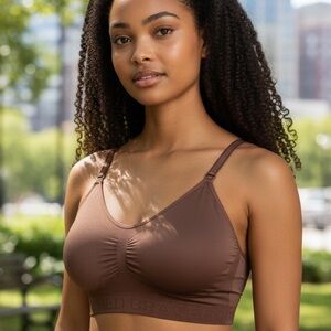 Kindred Bravely Simply Sublime Nursing Bra Mocha Size L Busty NWT